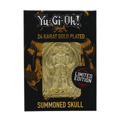 Yu-Gi-Oh! Summoned Skull 24K Gold Plated Ingot Collectible - 6