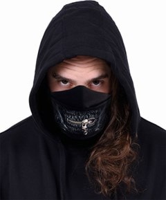 Zipped Mouth Cotton Face Covering - 2