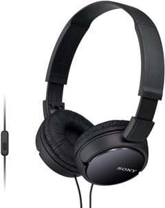 Sony MDRZX110 Black Headphones With Mic - 1