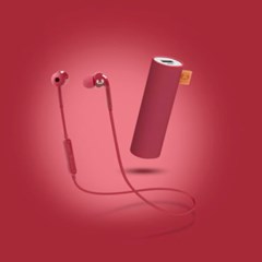 Fresh N Rebel Gift Pack Ruby: Vibe Bluetooth Earphones & 3000Mah Power Bank - 2