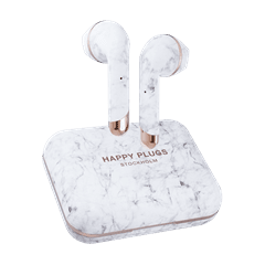 Happy Plugs Air1 Plus White Marble Earbud True Wireless Bluetooth Earphones - 1