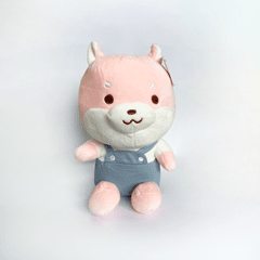 Kenji Yabu Dog In Overall Pink Soft Toy - 1