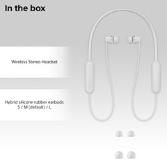 Sony WI-C100 White Bluetooth Earphones - 5