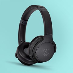 Audio Technica ATH-S220BTBK Black Bluetooth Headphones - 1