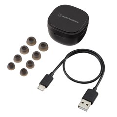 Audio Technica ATH-SQ1TW Black True Wireless Bluetooth Earphones - 5