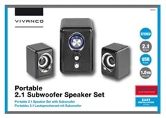 Vivanco 2.1 Subwoofer Speaker Set - 2