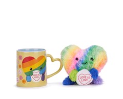 Rainbow Heart Swizzels Love Hearts Mug And Soft Toy Set - 2
