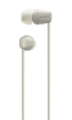 Sony WI-C100 Taupe Bluetooth Earphones - 1