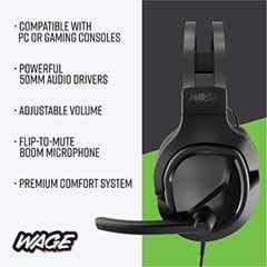 Skullcandy Wage Pro Black/Green Multi Platform Gaming Headset - 4