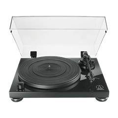 Audio Technica AT-LPW50 Wood Base Piano Black Turntable - 1