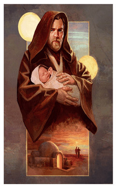 I Will Watch Over Him Star Wars Kayla Woodside Lithograph 18X24 Print - 1
