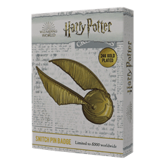 24K Gold Plated Oversized Snitch Harry Potter Pin Badge - 3