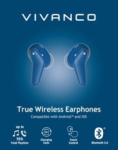 Vivanco Fresh Pair Blue True Wireless Bluetooth Earphones - 4
