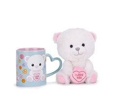 I Love You Bear Mug And Soft Toy Set - 2