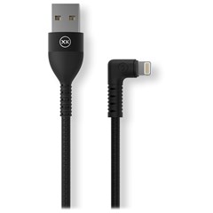 Mixx Charge Right Angle Black Lightning Cable 1.2m - 1