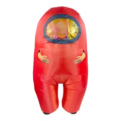 Among Us: Red (Size 1 Adult) Official Inflatable Costume - 2