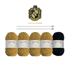 Harry Potter: Hufflepuff House Cowl: Knit Kit: Hero Collector - 3