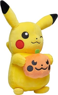 8" Halloween Pikachu With Pumpkin Pokémon Plush - 3