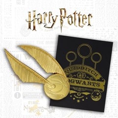 24K Gold Plated Oversized Snitch Harry Potter Pin Badge - 1