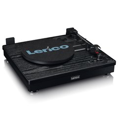 Lenco LS-101BK Black Belt Drive Turntable & Speakers - 9