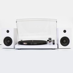 GPO Piccadilly Matte White Turntable With Speakers (hmv Exclusive) - 3