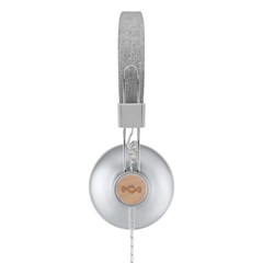 House Of Marley Positive Vibration 2.0 Silver Headphones w/Mic - 2