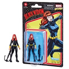Black Widow Hasbro Marvel Legends Series 3.75-inch Retro 375 Collection Action Figure - 1