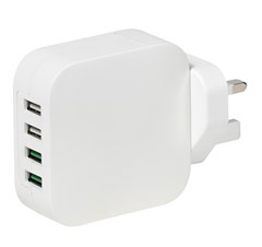 Vivanco USB Multi Port Plug With Quick Charge Port - 1