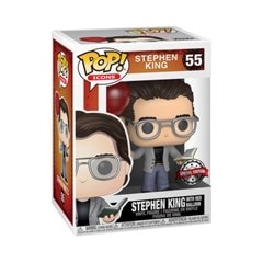 Stephen King with Red Balloon (55) Pop Icons (hmv Exclusive) Pop Vinyl - 2