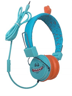 Lazerbuilt Rick & Morty Mr Meeseeks Headphones w/Mic - 1