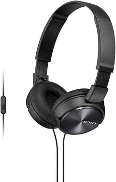 Sony MDRZX310 Black Headphones W/Mic - 1