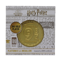 Platform 9 3/4 24K Gold Plated Medallion Harry Potter Collectible - 5