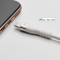 Mixx Charge White USB-C To Lightning Cable 1.2m - 2