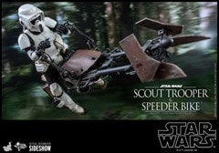 1:6 Scout Trooper And Speederbike Set - Star Wars: Return Of The Jedi Hot Toys Figure - 2