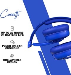 Skullcandy Cassette Cobalt Blue Bluetooth Headphones - 3