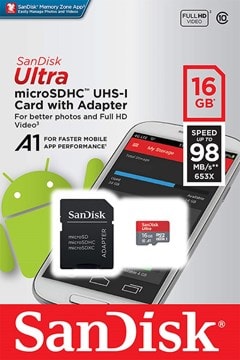 Sandisk Ultra Android Micro SD HC 16GB 98MB/S C10 - 4
