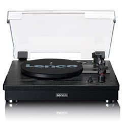 Lenco LS-101BK Black Belt Drive Turntable & Speakers - 3