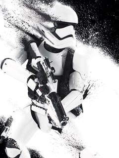 Star Wars: Episode VII Stormtrooper Paint Canvas Print - 1