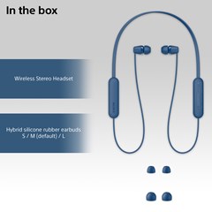 Sony WI-C100 Blue Bluetooth Earphones - 5