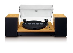 Lenco LS-300 Wood turntable and Speakers - 1