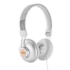 House Of Marley Positive Vibration 2.0 Silver Headphones w/Mic - 1