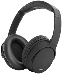 Streetz HL-BT404 Black Active Noise Cancelling Bluetooth Headphones - 1