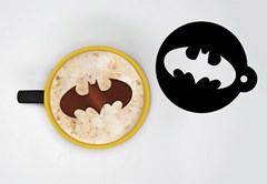 Batman: Symbol Cappuccino Mug & Stencil - 2