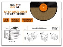 Vinyl Buddy Wood LP Crate - 4
