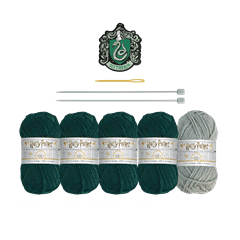 Harry Potter: Slytherin House Cowl: Knit Kit: Hero Collector - 3