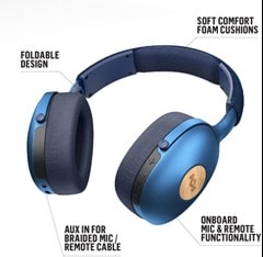 House Of Marley Positive Vibration XL Blue Bluetooth Headphones - 4