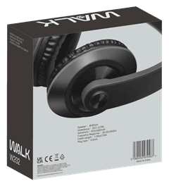 Walk Audio W202 Black Headphones - 3