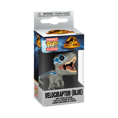 Velociraptor (Blue) Jurassic World Dominion Pop Vinyl Keychain - 2