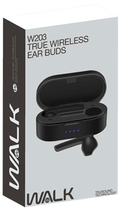 Walk Audio W203 Black True Wireless Bluetooth Earphones - 4