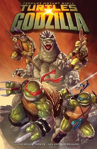 Teenage Mutant Ninja Turtles X Godzilla IDW Graphic Novel